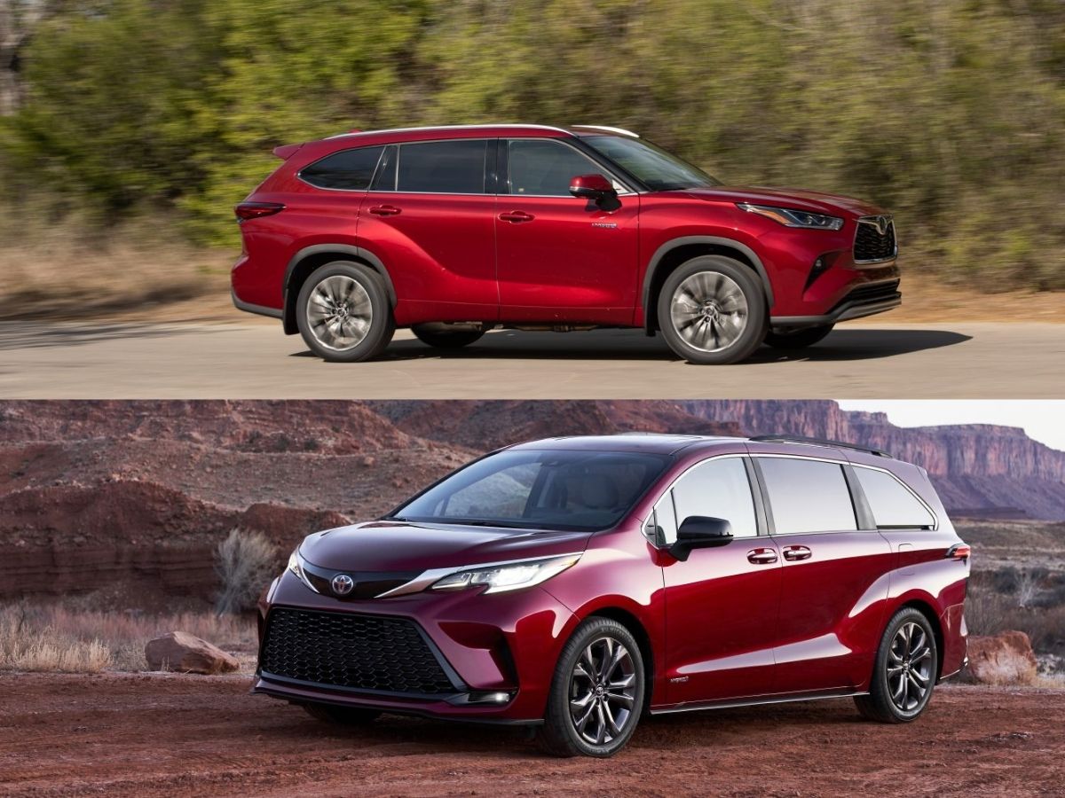 Purchase the 2021 Toyota Highlander Hybrid or the Sienna Hybrid at Toyota near Irvine